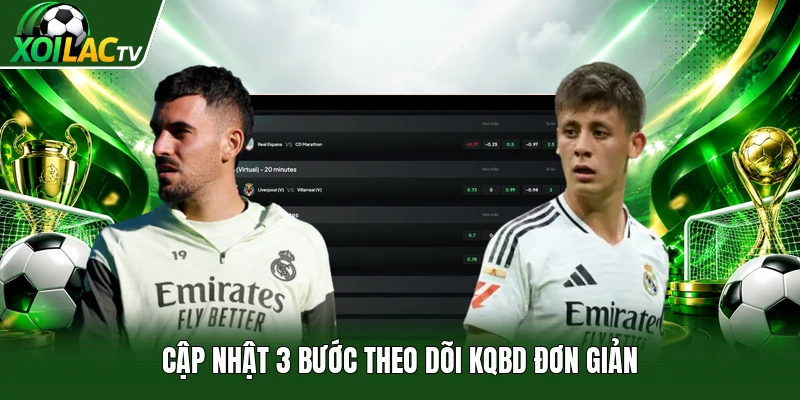 Cập nhật 3 bước theo dõi KQBD đơn giản