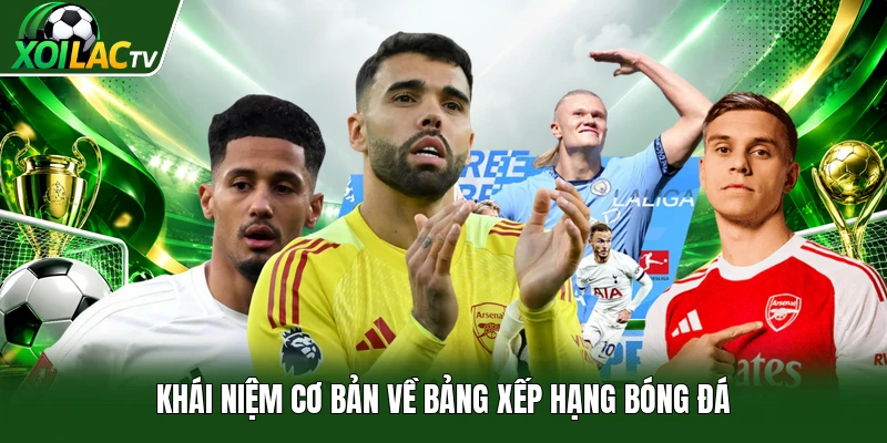Khái niệm cơ bản về bảng xếp hạng bóng đá