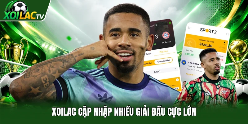 Xoilac cập nhập nhiều giải đấu cực lớn